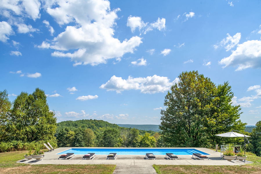 view from pool