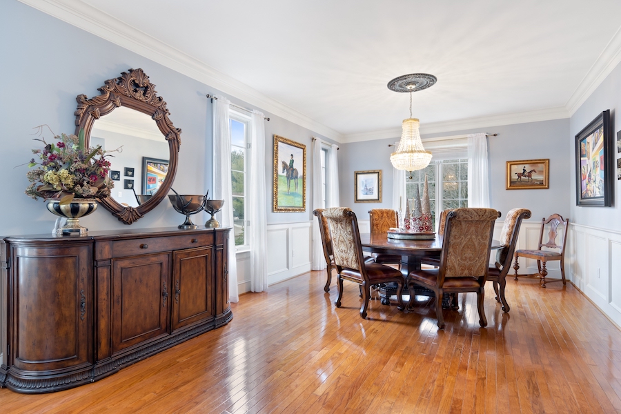 house for sale chadds ford postmodern colonial dining room