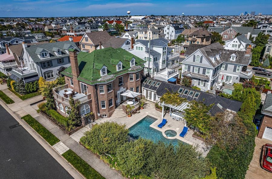 house for sale margate colonial manor exterior aerial view