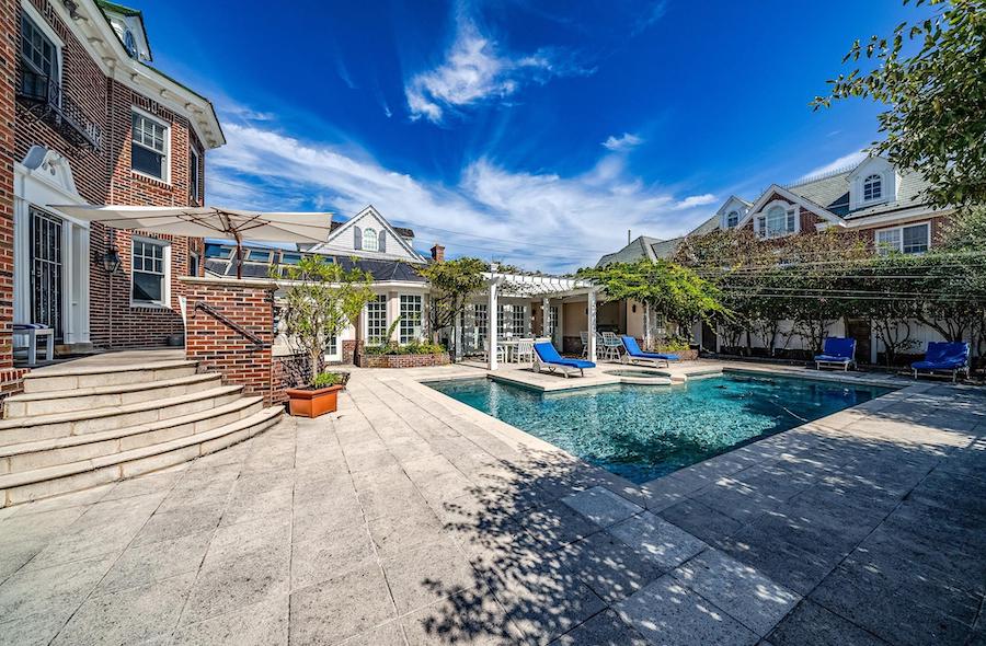 pool in front yard