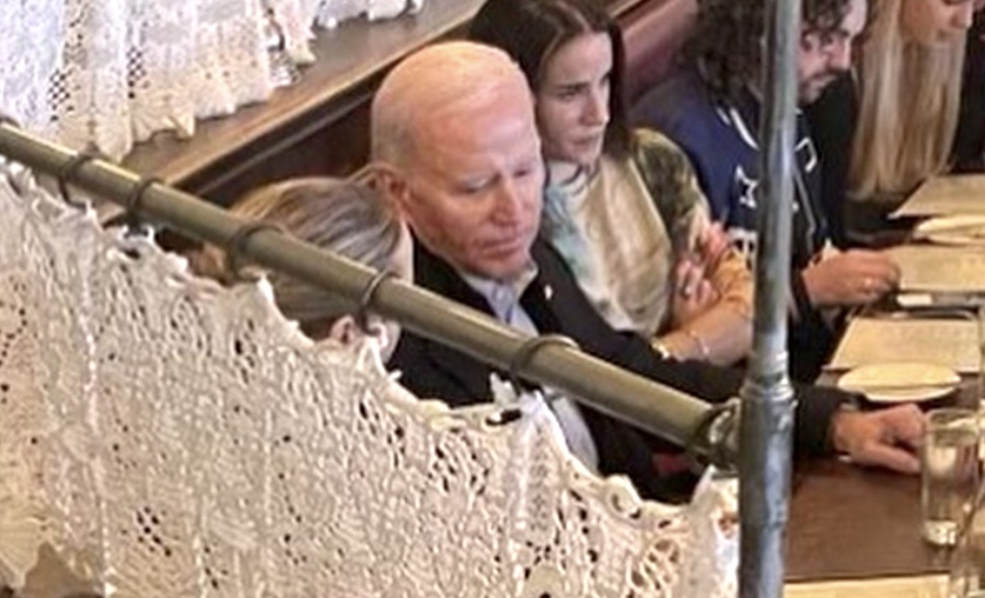 joe biden having brunch at parc in philadelphia