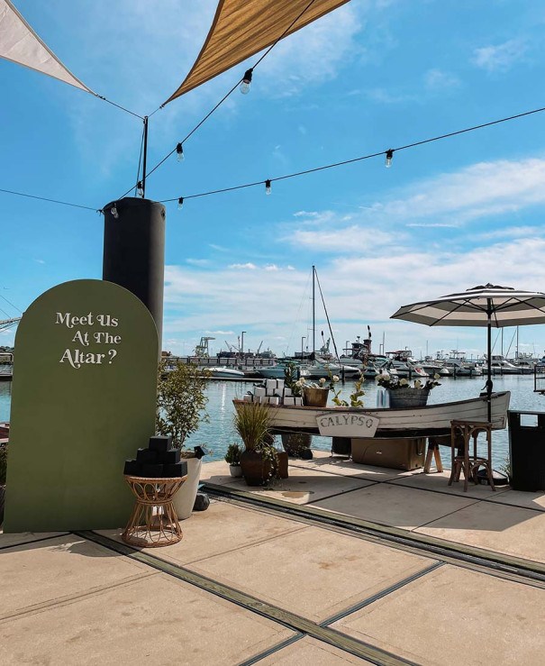 A Sea Philly Engagement Photo Session on a Vintage Picnic Boat