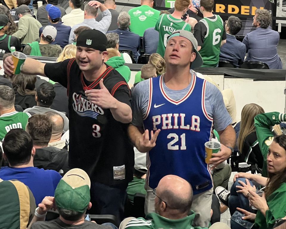 philly fans boston sixers celtics
