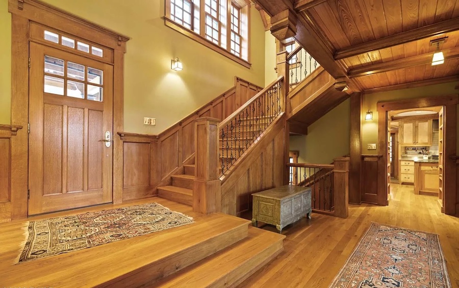 house for sale lackawaxen tudor revival foyer