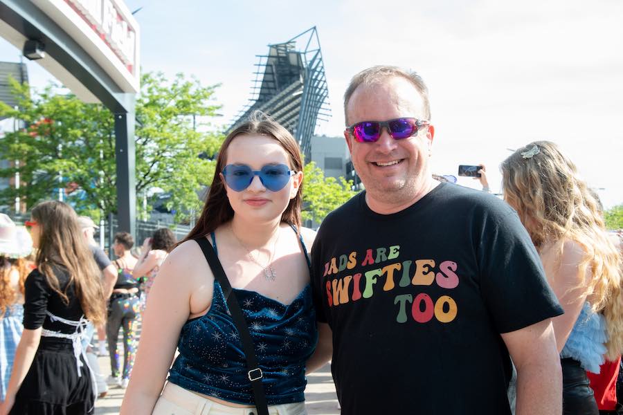 a photo from the Taylor Swift show in Philadelphia