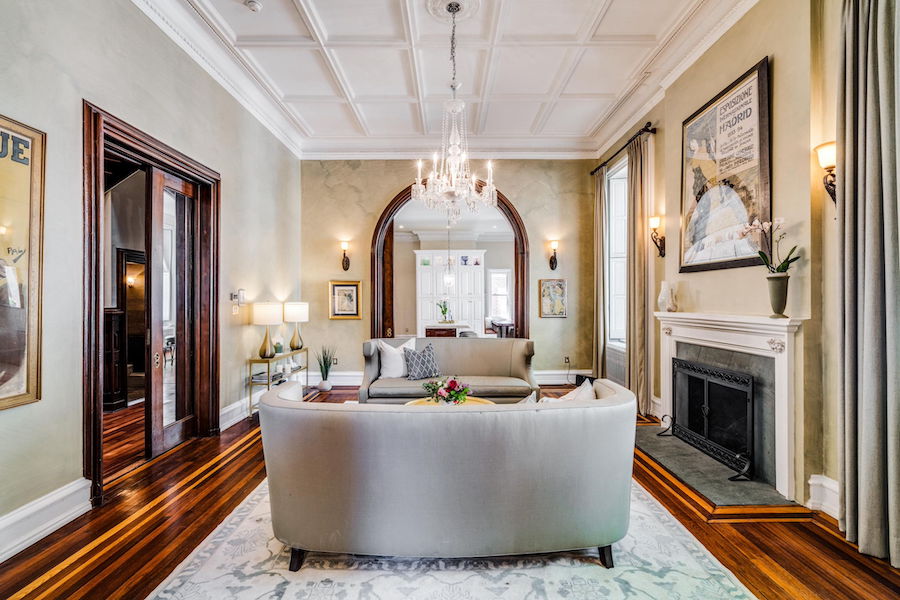 townhouse for sale rittenhouse square victorian living room