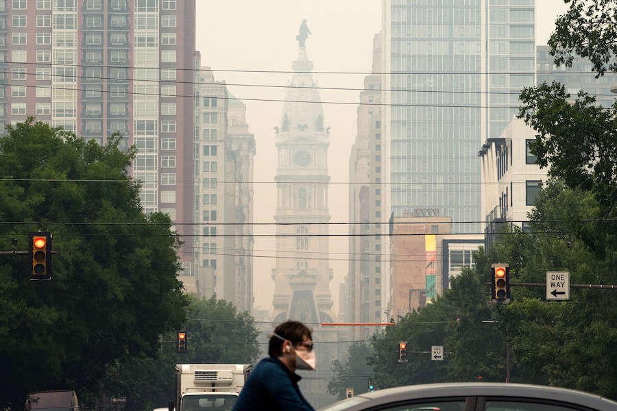 Smoke from Canadian wildfires continue to wreak havoc on Philadelphia air quality