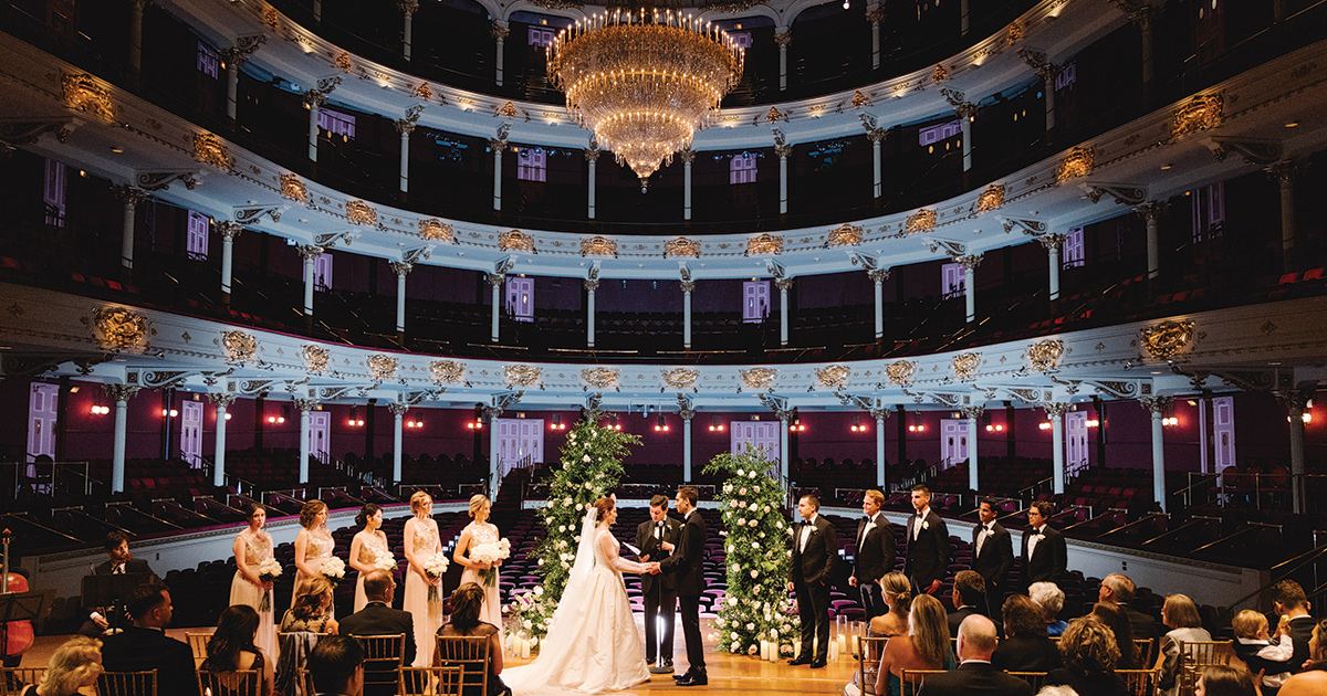 An Onstage Academy Of Music Wedding