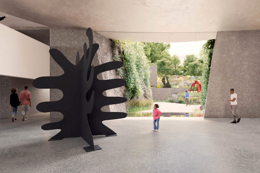 Calder Gardens, a new Philadelphia art museum, is set to open in late 2024 or early 2025. (Rendering courtesy Calder Foundation)