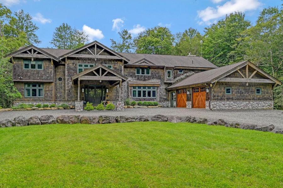 house for sale pocono pines rustic manor exterior front