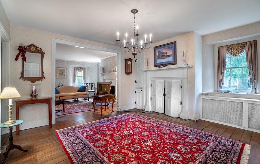 house for sale west chester 18th-century farmhouse dining room