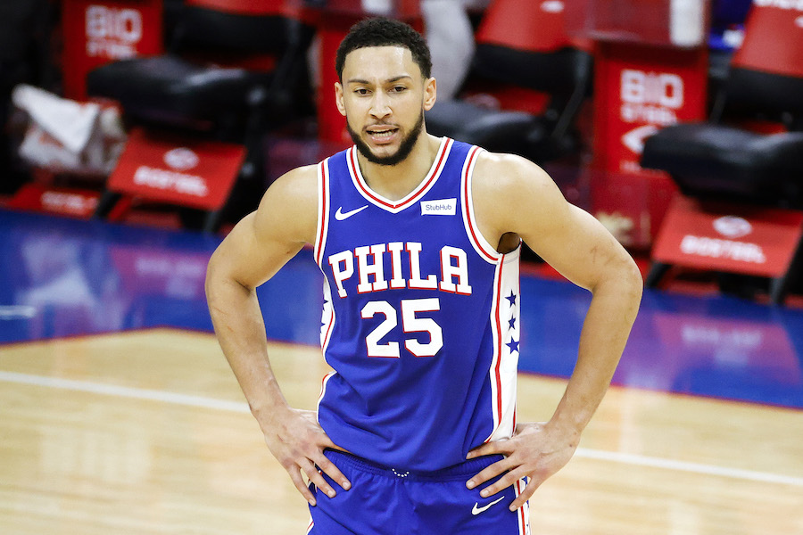 Ben Simmons, back when he played for the Philadelphia Sixers