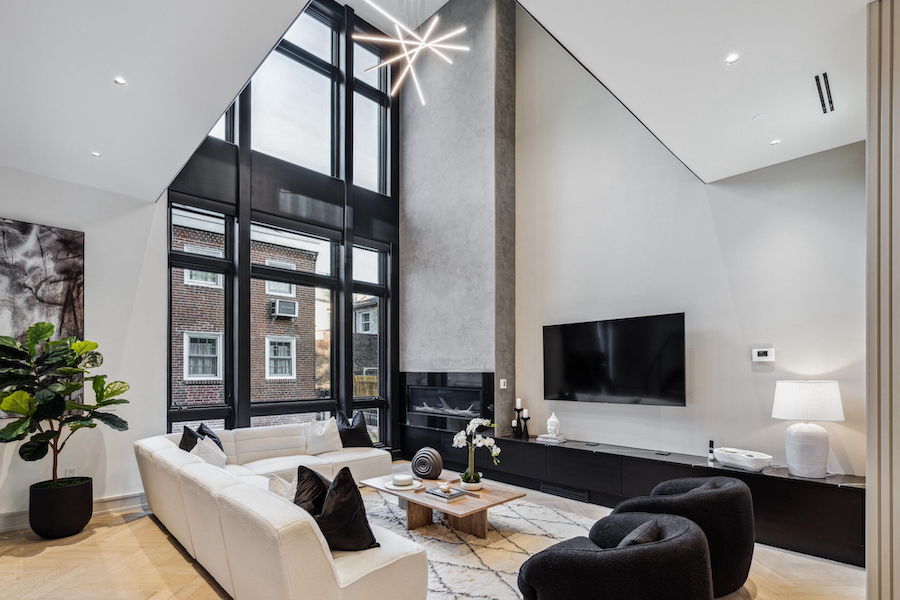 house for sale fitler square luxury townhouse living room