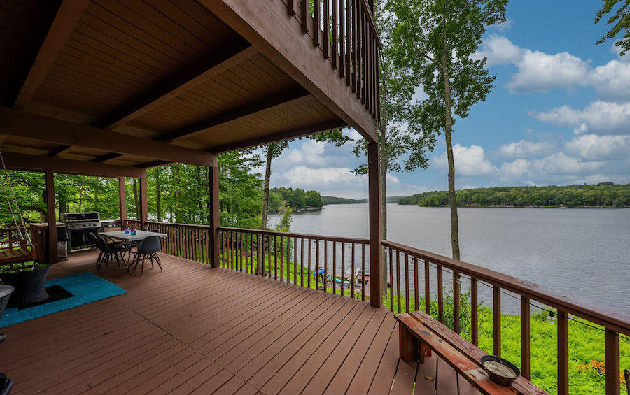 main-floor deck