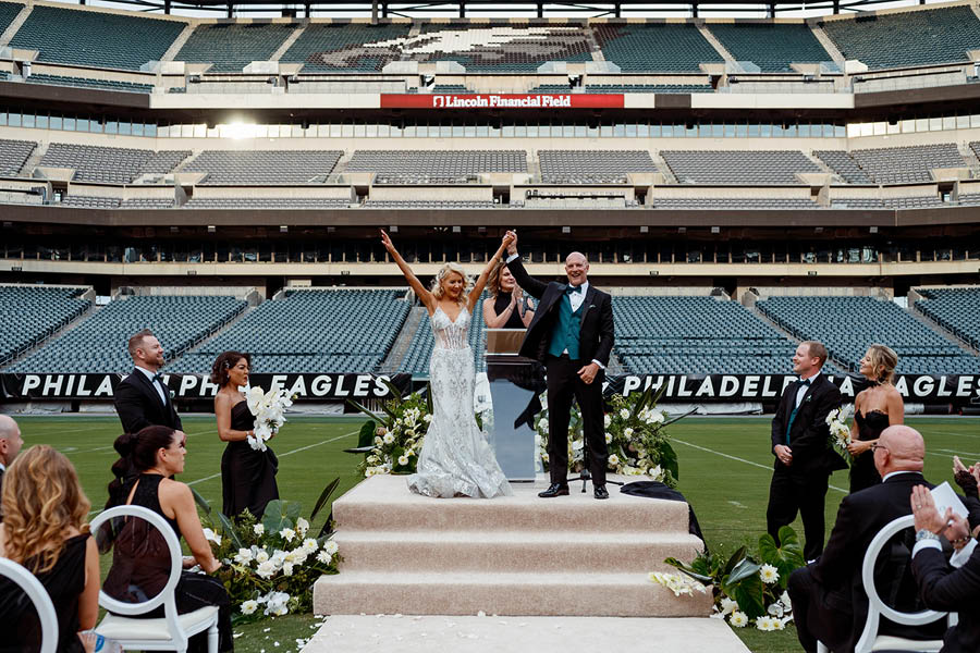 Eagles Insider Dave Spadaro's Lincoln Financial Field Wedding