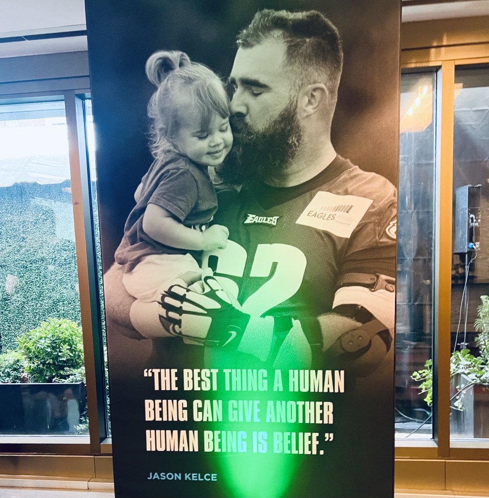 Jason Kelce's Pregnant Wife Invited Her Doctors to the Super Bowl