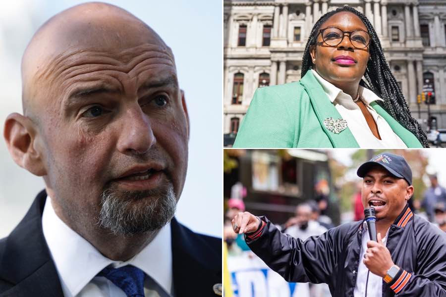 John Fetterman who is endorsing Kendra Brooks and Nicolas O'Rourke, candidates for Philadelphia City Council and members of the Working Families Party