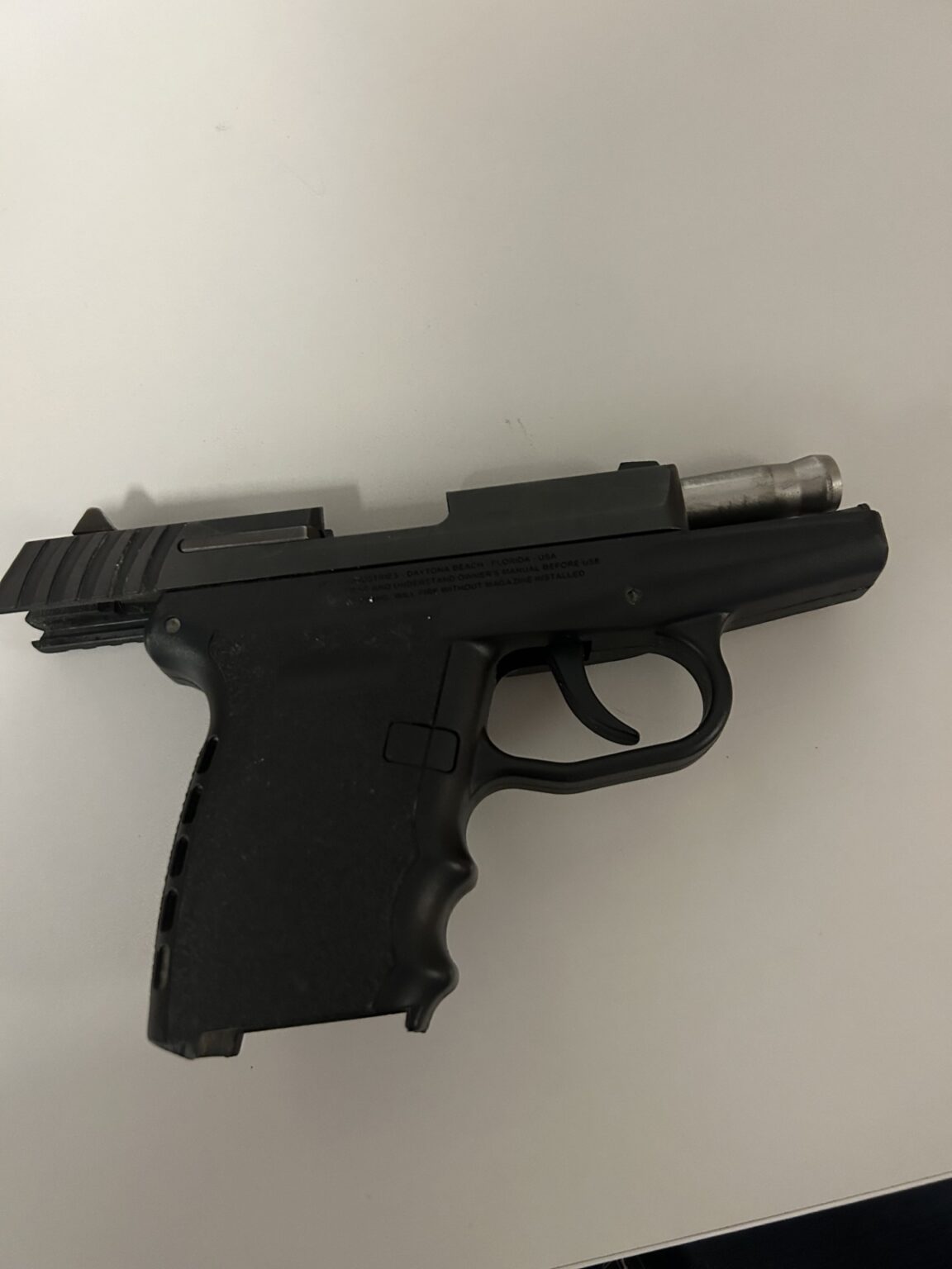 Police say this is the gun Cody Heron aimed at the woman