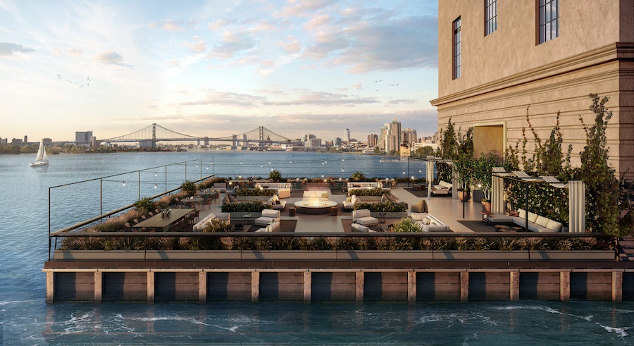 the battery apartment profile pier 61 rendering