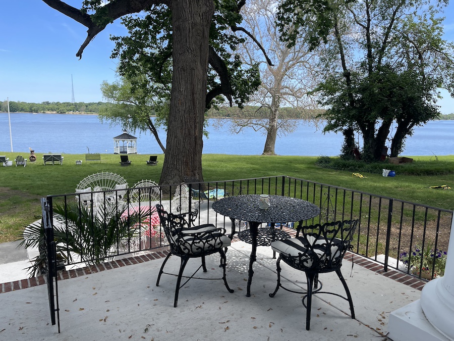 Home for sale in Beverly Mansion on the waterfront from the front porch