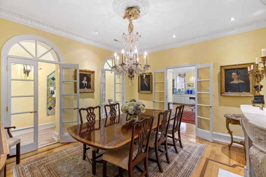 house for sale queen village victorian rowhouse dining room