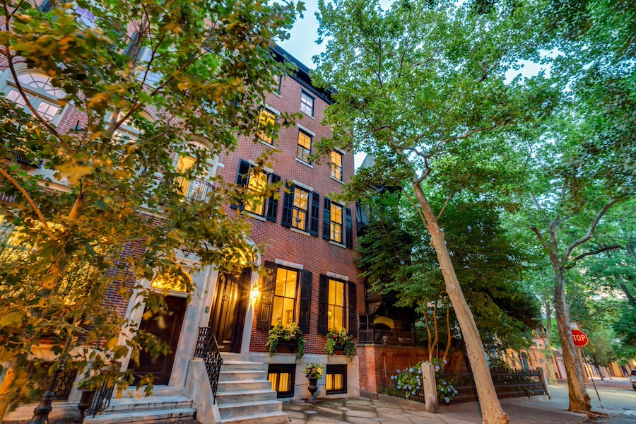 house for sale rittenhouse square federal townhouse exterior front