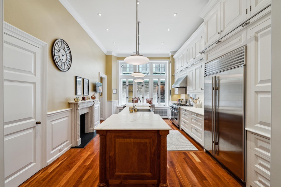 house for sale rittenhouse square federal townhouse kitchen