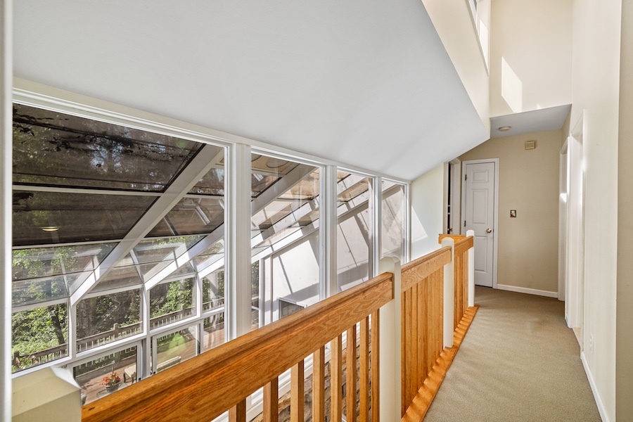 second-floor hallway