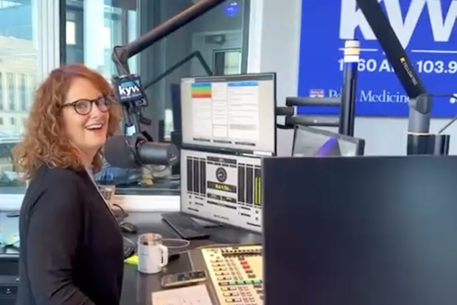 KYW news anchor Carol MacKenzie, who is suing KYW for gender discrimination