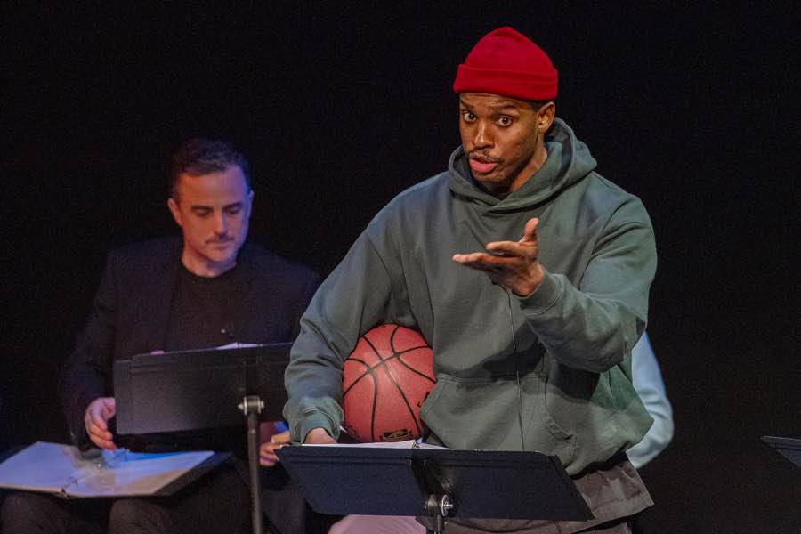 The character Michael Jordan in Daryl Morey's musical Small Ball.