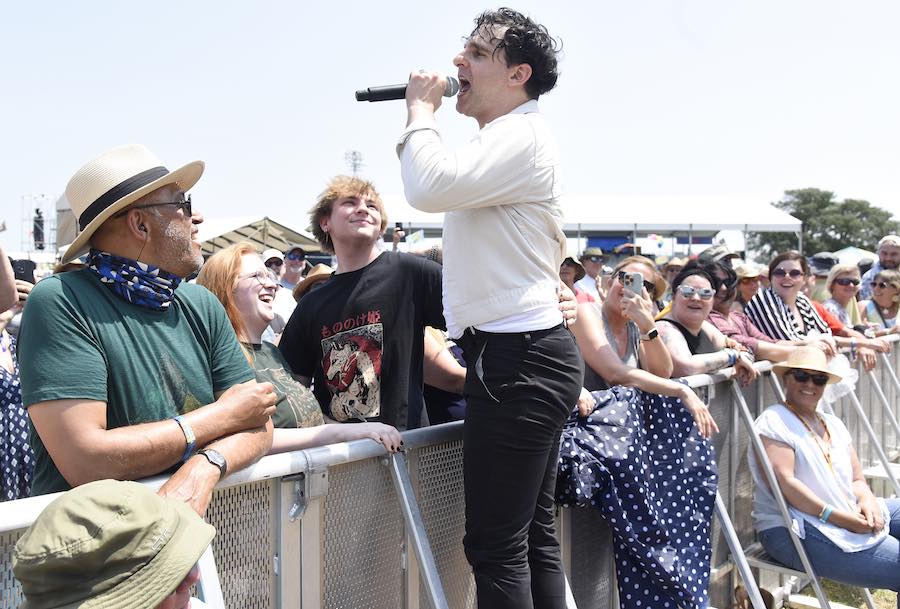adam weiner of low cut connie at the 2023 New Orleans Jazz Festival 