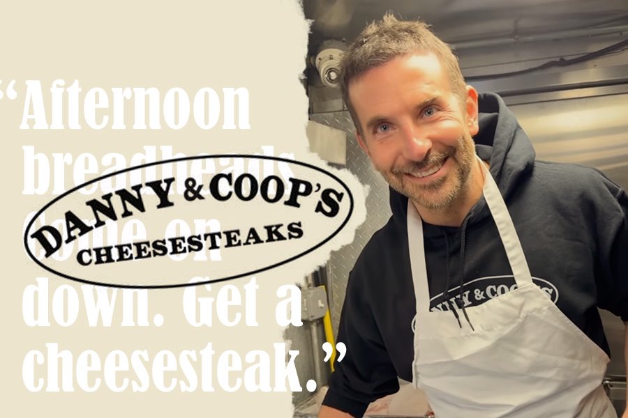 Behold: Danny & Coop's Cheesesteaks. The Danny being Danny DiGiampietro from Angelo's in South Philly. The Coop beeing Bradley Cooper.