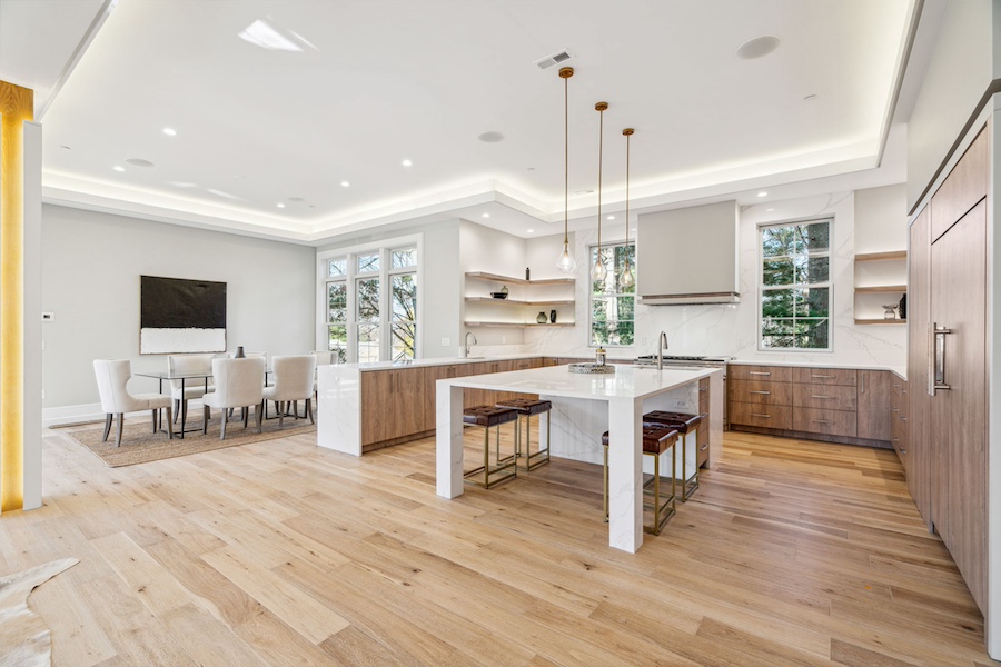 kitchen and dining room