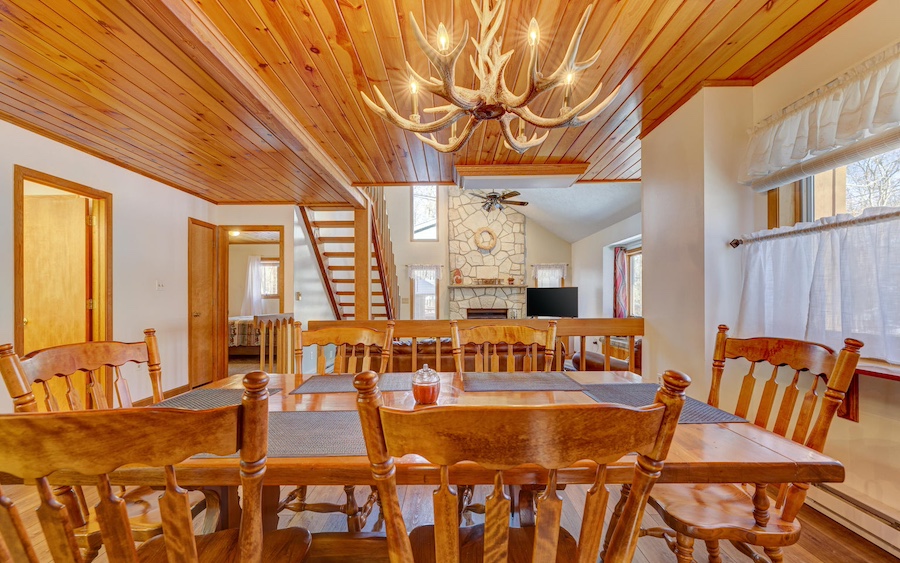 house for sale pocono lake rustic contemporary dining room