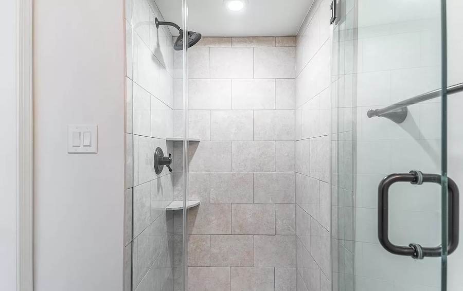 third-floor bathroom shower