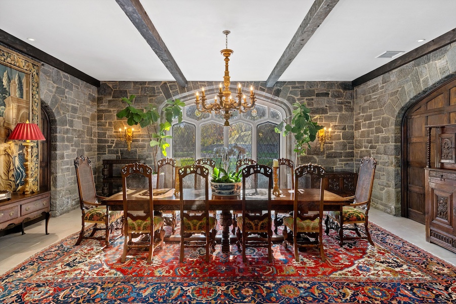 house for sale gladwyne english gothic revival dining room