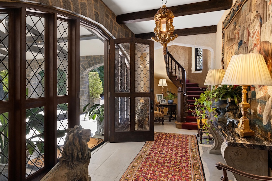 house for sale gladwyne english gothic revival foyer