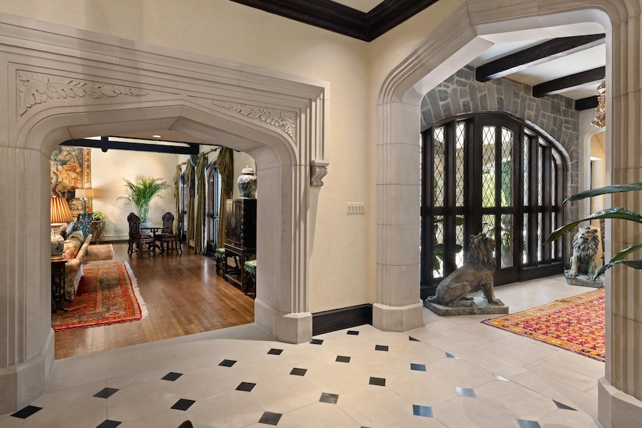 house for sale gladwyne english gothic revival living room entrance hall