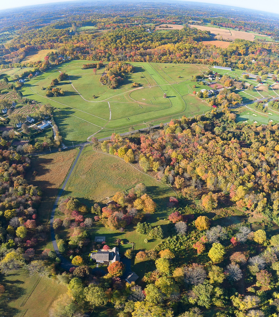 aerial view of property