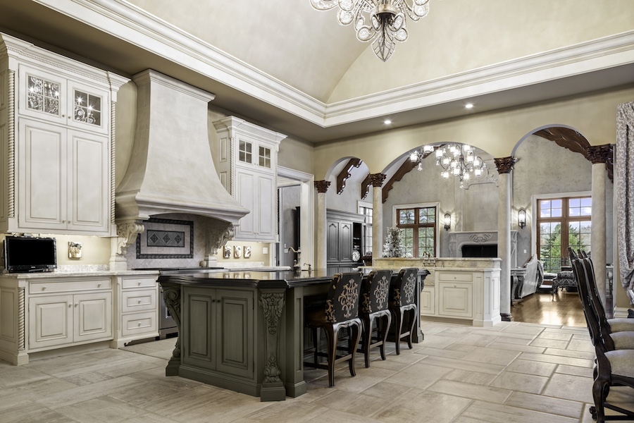 house for sale new hope french chateau kitchen and family room