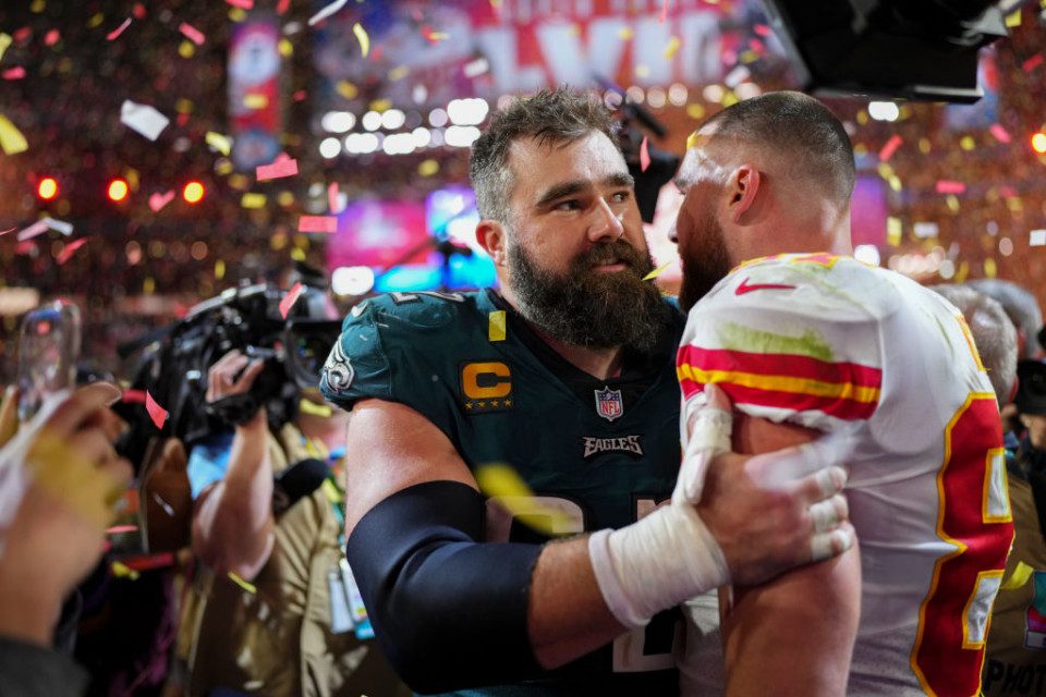 travis jason kelce super bowl eagles chiefs