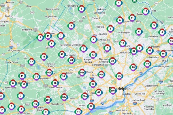 Philadelphia Power Outages Peco Map 600x400 