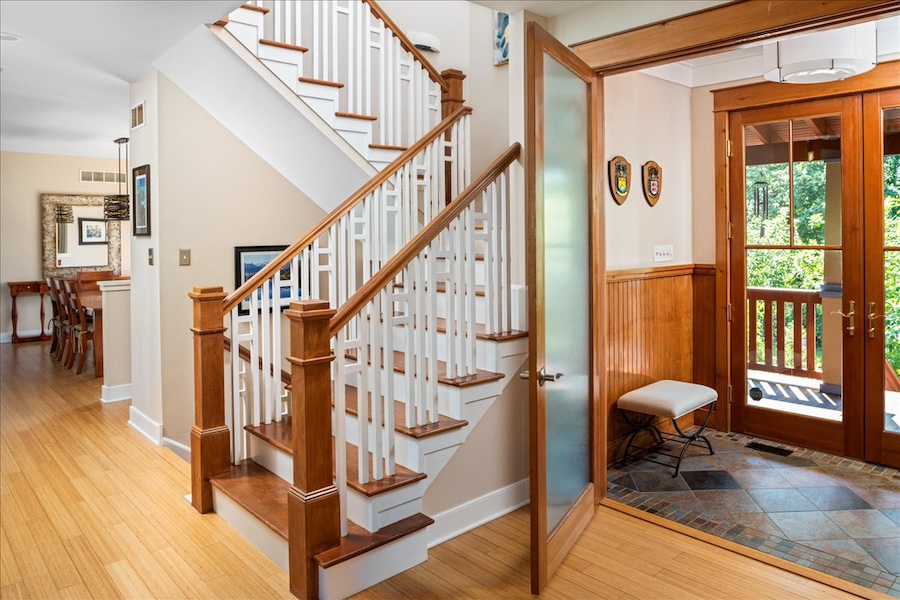 house for sale doylestown modern craftsman foyer