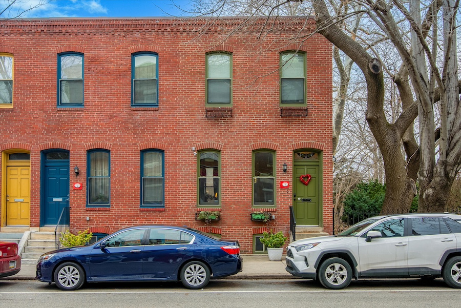 house for sale powelton village workingman's rowhouse exterior front