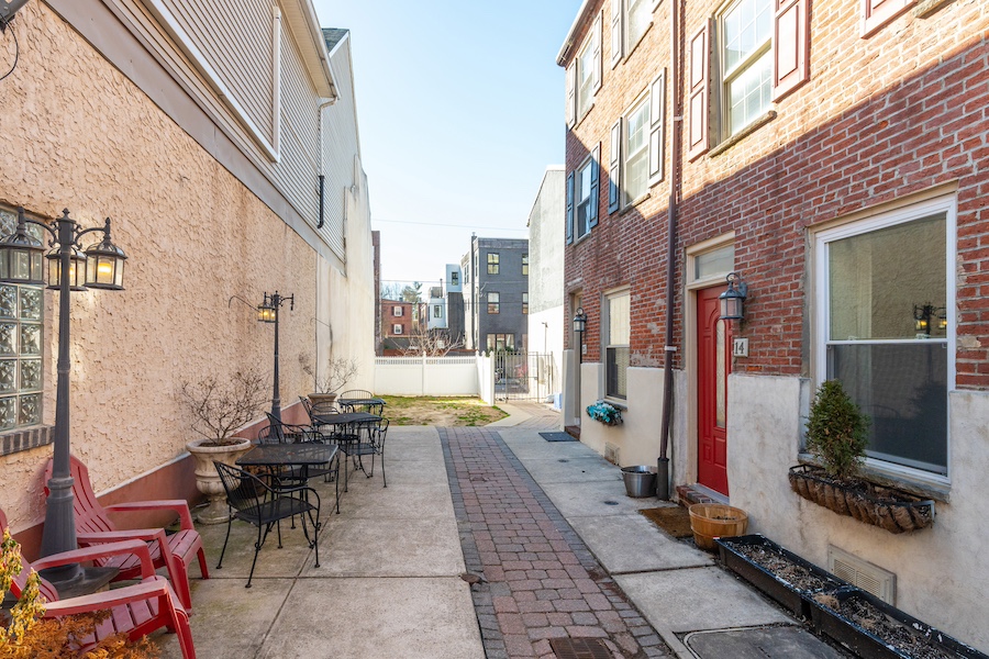 house for sale queen village updated courtyard trinity exterior front