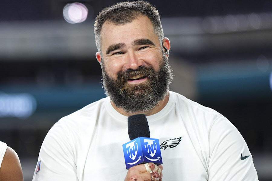Jason Kelce, who just retired from the Eagles, will likely have a long career in football broadcasting on TV