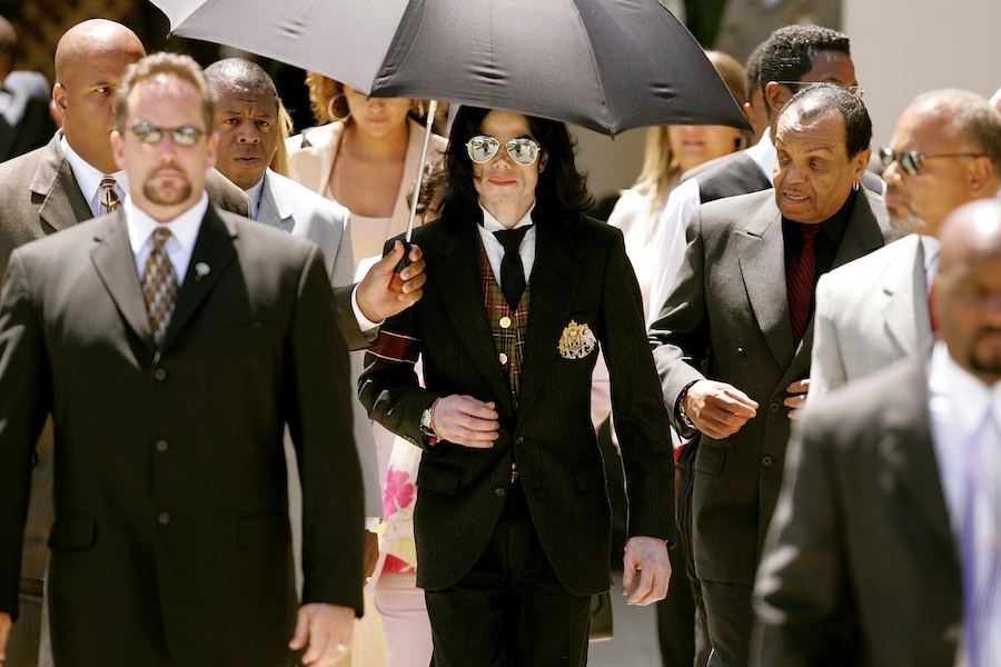Michael Jackson, the subject of a musical presented by the Kimmel Center in Philadelphia, during his trial on sexual abuse allegations