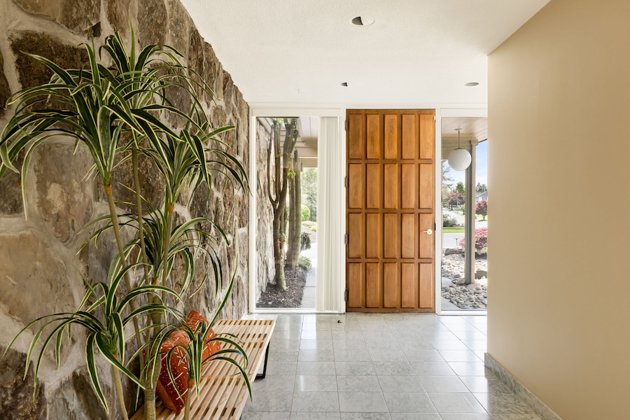 house for sale forty fort architect's house foyer