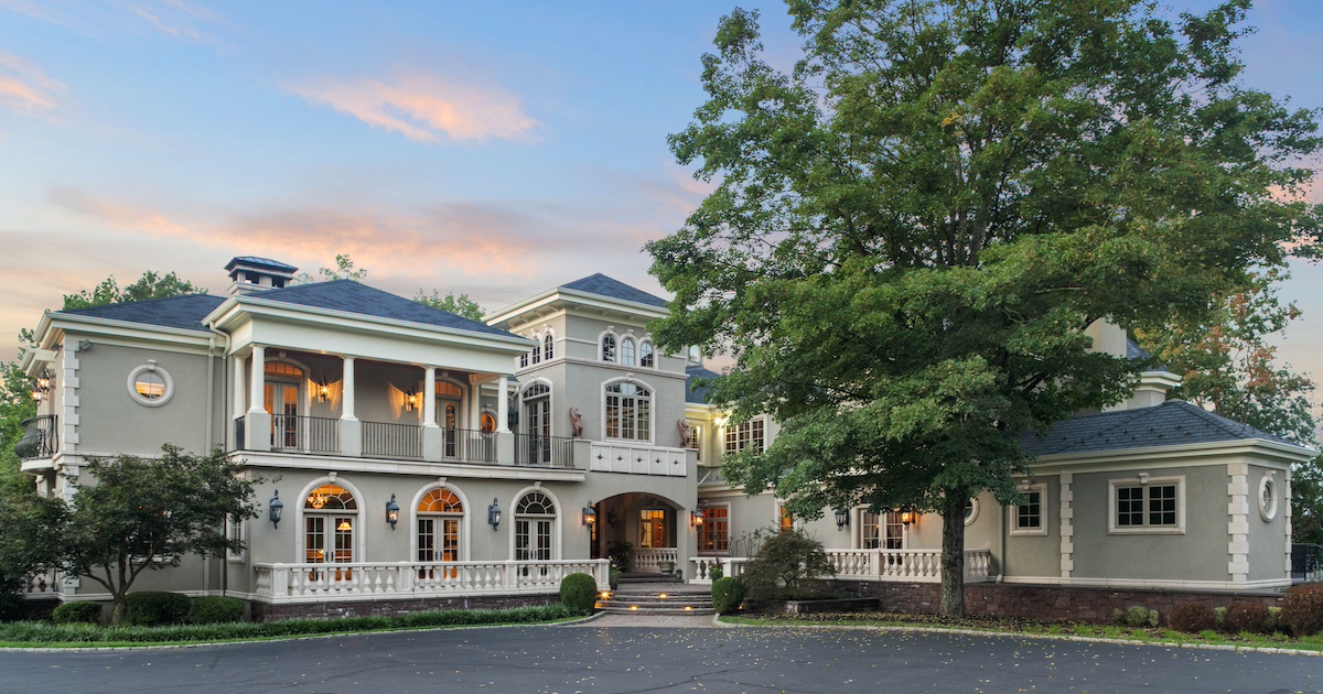 On the Auction Block: Pipersville Hilltop Mansion House for Sale