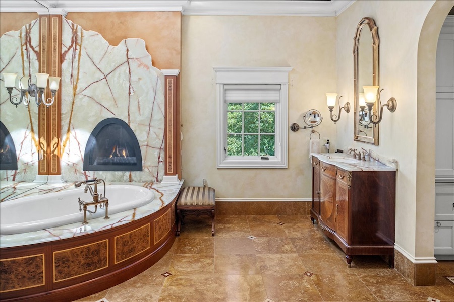 house for sale pipersville hilltop mansion primary bathroom